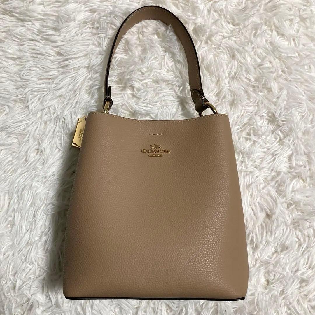 美品 コーチ 現行 ショルダーバッグ スモール タウン バケット バッグ