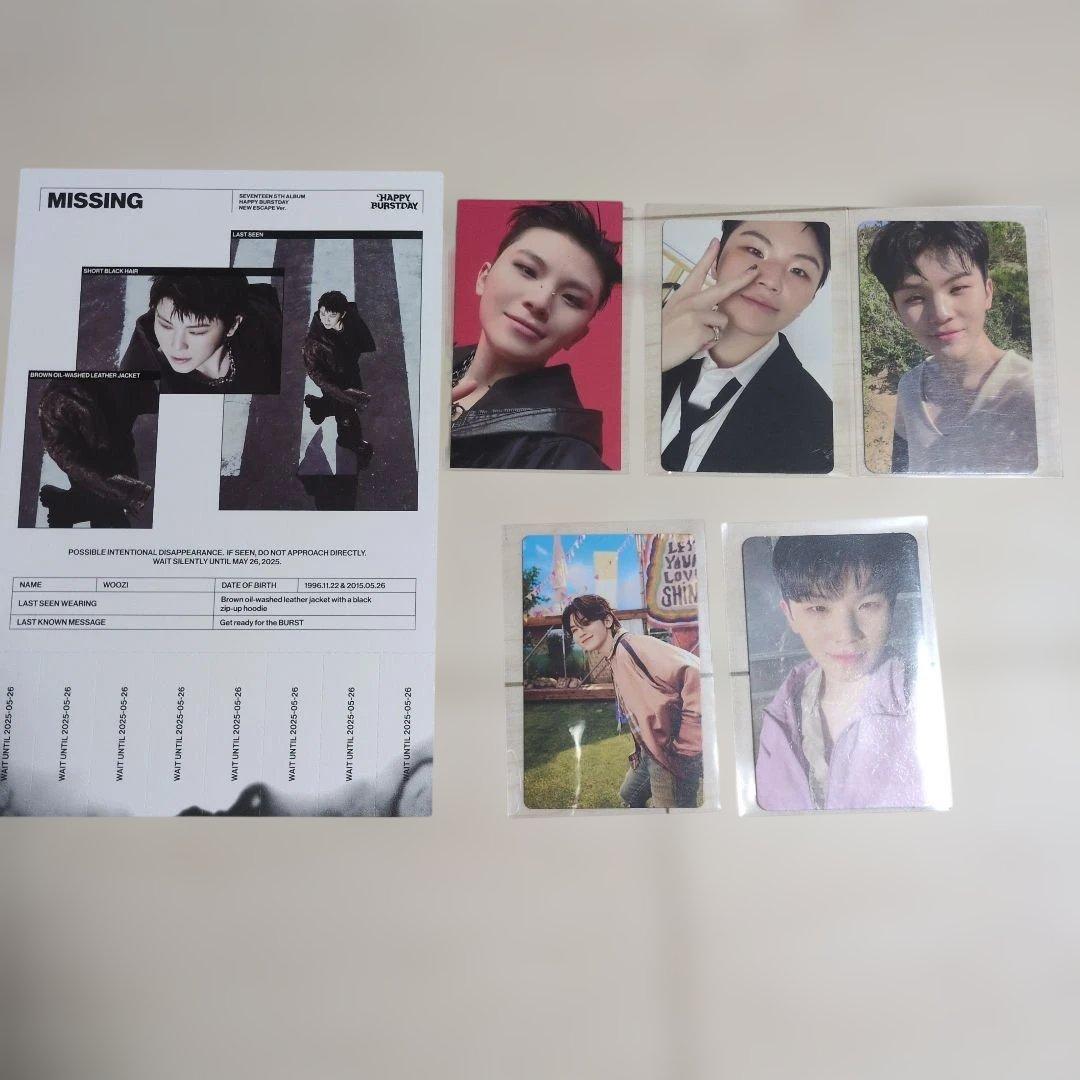 SEVENTEEN WOOZI ウジ トレカセット - メルカリ