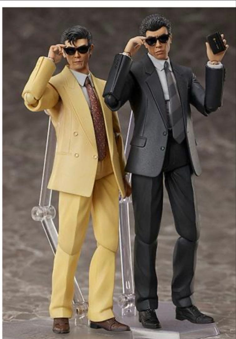 あぶない刑事 figma 鷹山敏樹 大下勇次 タカ ユージフィギュア 未開封 figma あぶない刑事 鷹山敏樹&大下勇次 アナザーカラー Ver レビュー