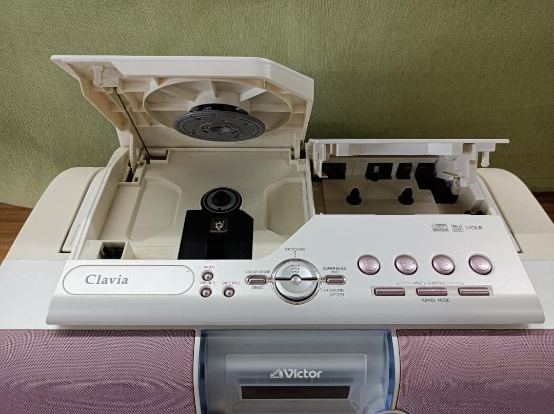 都《XWQLR》ビクター　RC-L1MD-P CD/MD　ポータブルシステム