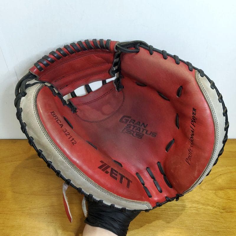 ZETT 矢野燿大モデル 旧ラベル ゼット キャッチャーミット 軟式