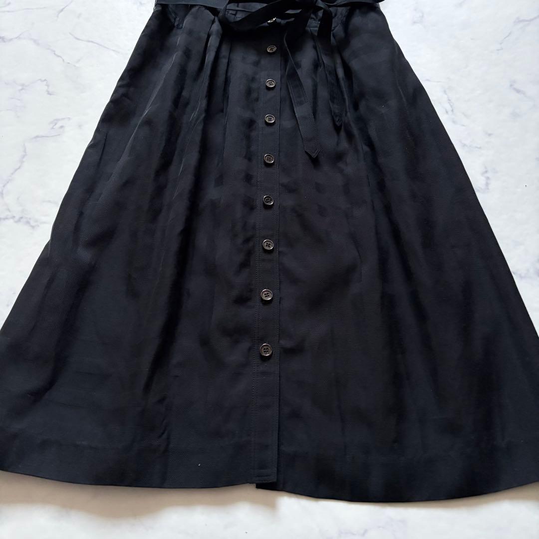 極美品 BURBERRY LONDON シャツワンピース シャドーチェック 黒 - メルカリ