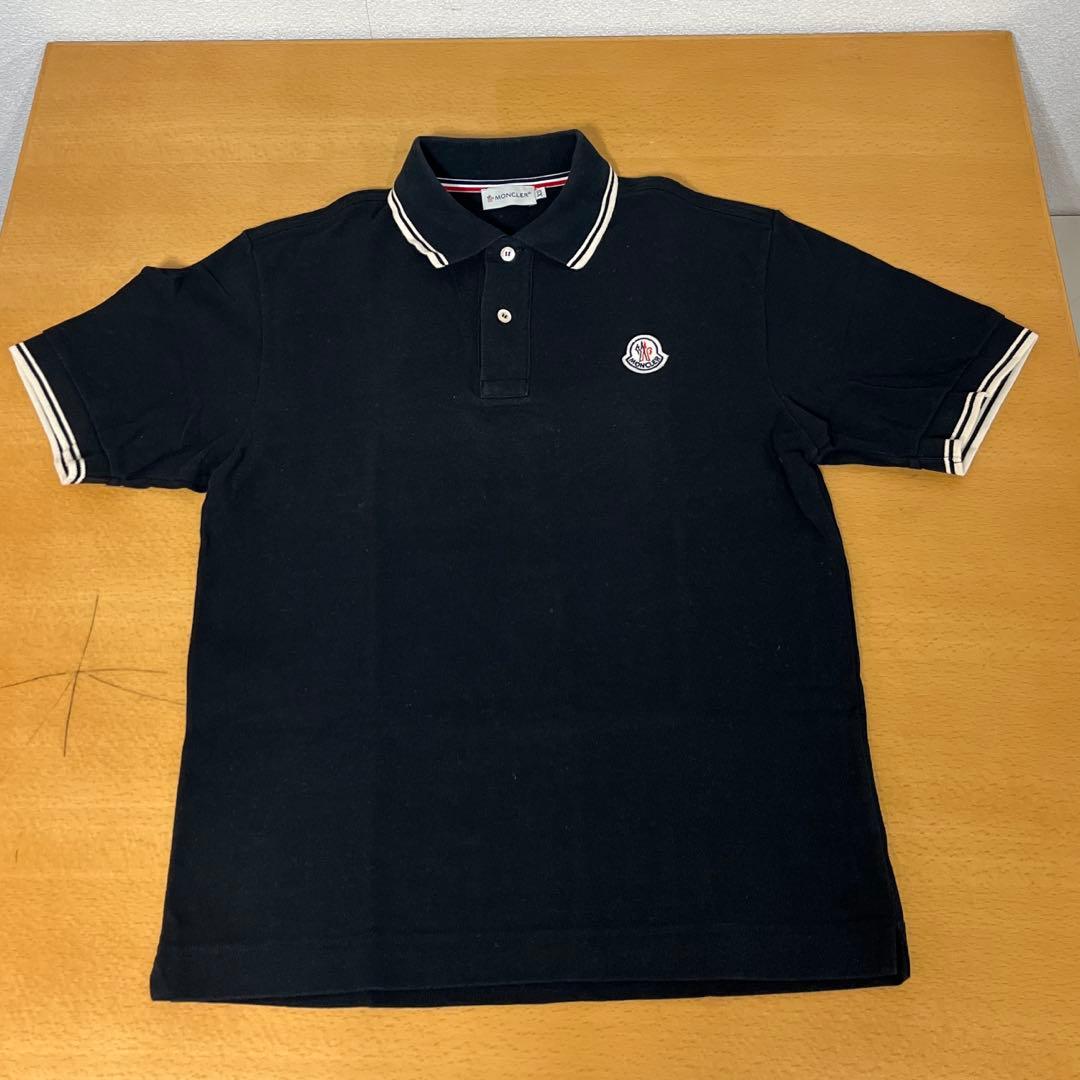 MONCLER BLK XS ポロシャツ - メルカリ