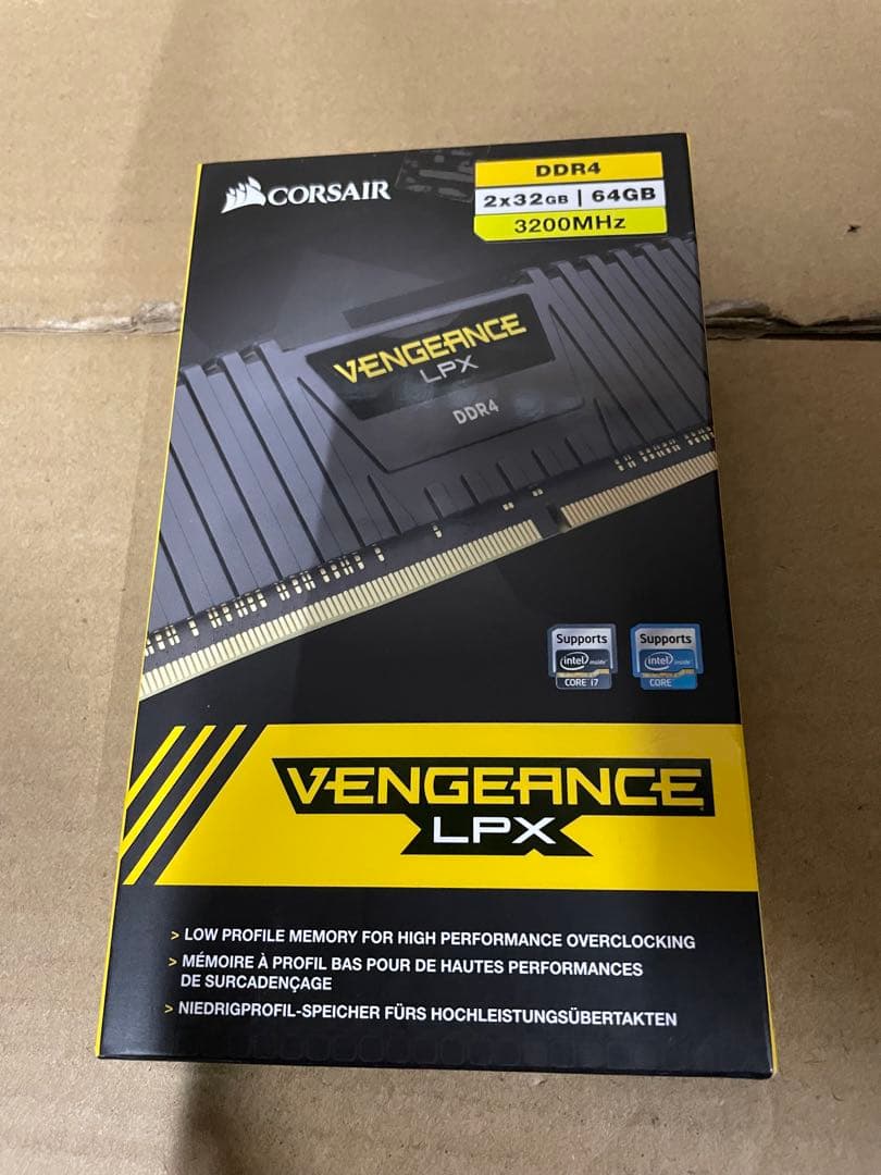 CORSAIR DDR4-3200MHz LPX シリーズ 32G× 2 CORSAIR Vengeance LPX DDR4 RAM 32GB (2x16GB) 3200MHz CL16-20-20-38