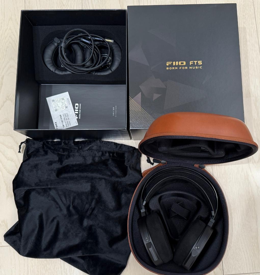 【最終価格】FIIO FT5　有線　大型平面磁界ドライバー開放型ヘッドホン FT5