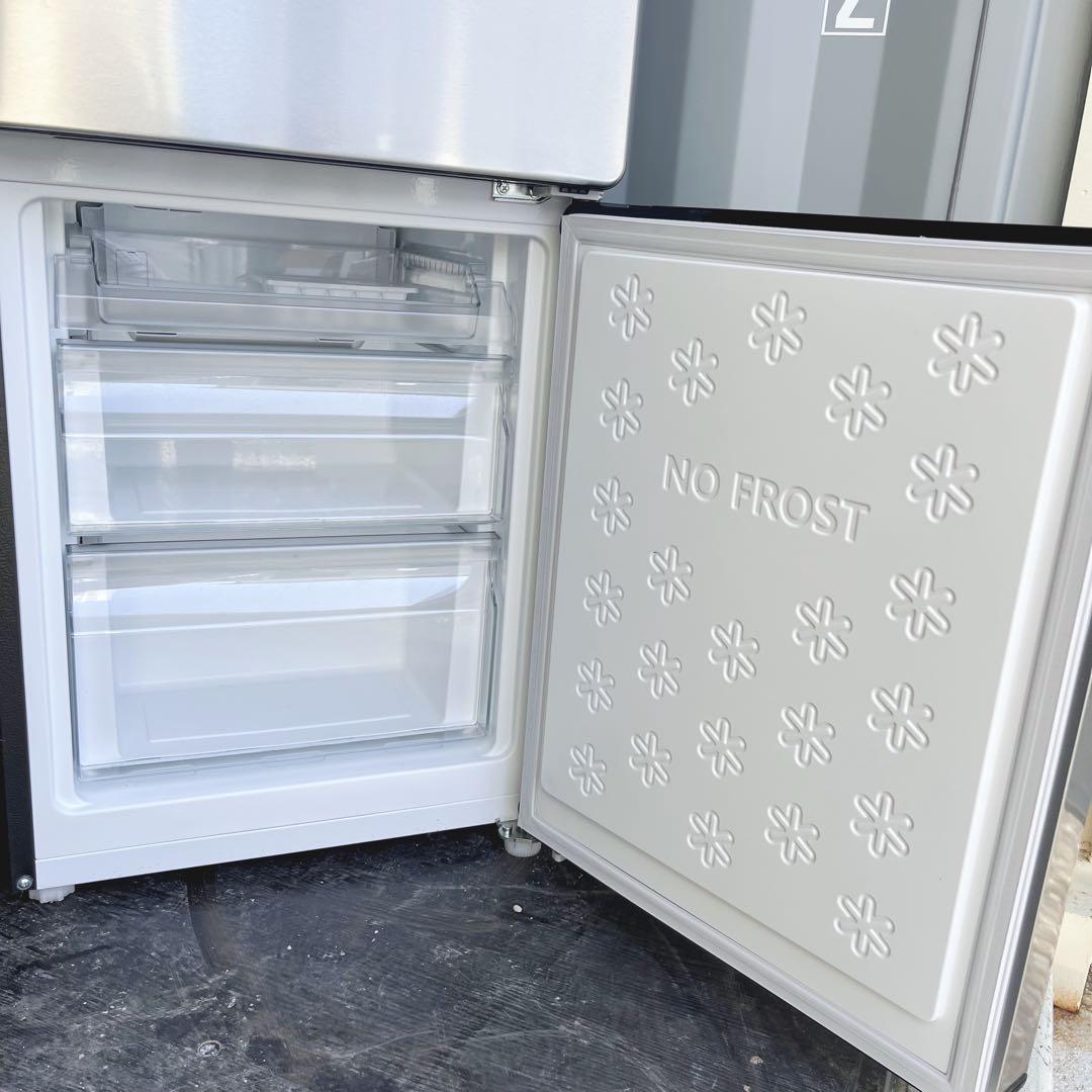 85取付無料！ステンレスシルバー高性能おしゃれデザイン大きめ冷蔵庫