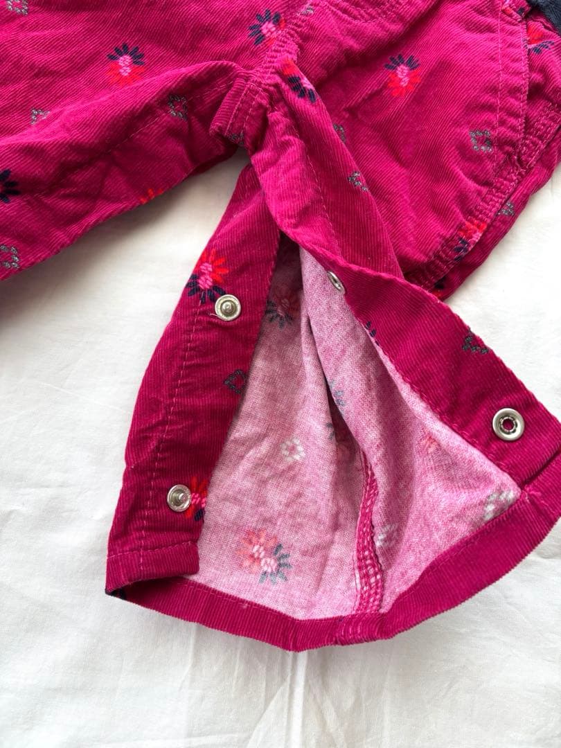 Oshkosh オシュコシュ オーバーオール 花柄 ピンク - メルカリ