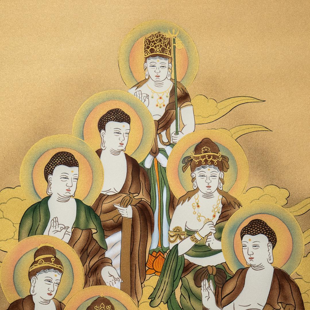 掛軸-1208 福田素仙 十三仏 共箱 仏画 仏教絵画 - メルカリ