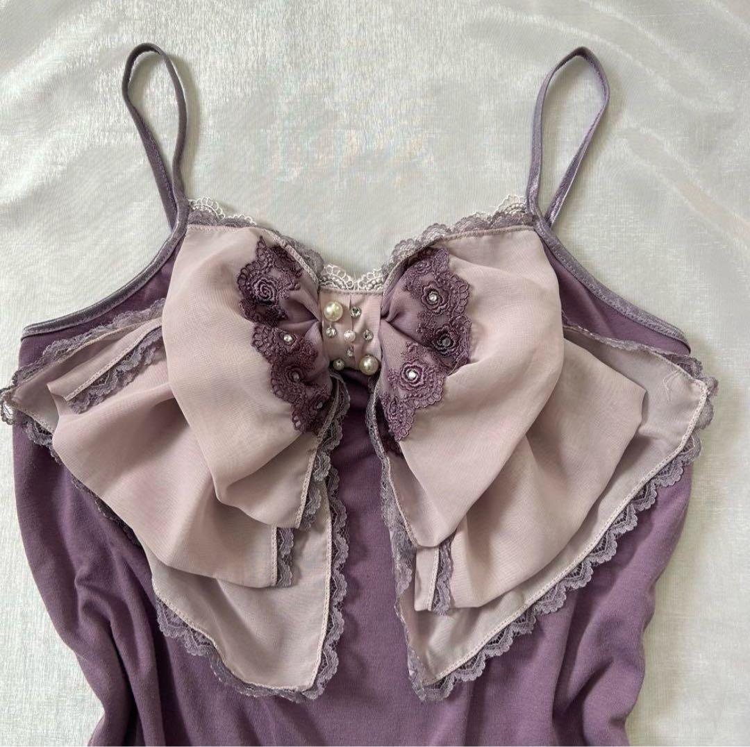 希少アクシーズファム ビックリボンキャミソール フェアリーグランジ