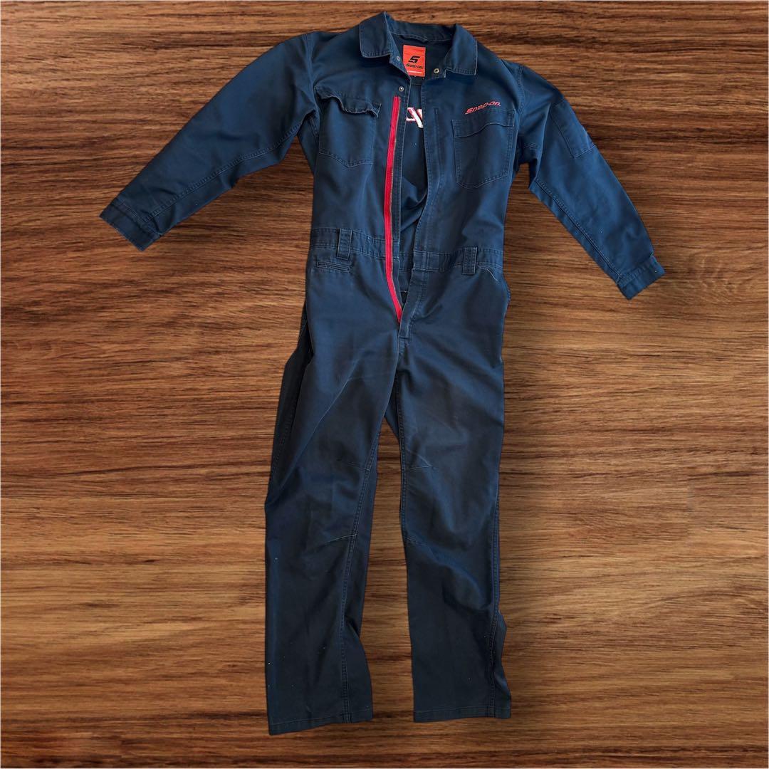 Snap-on オーバーオール ダークブルー　ＬＬ 中古・古着通販】SNAP-ON (スナップオン) つなぎ ブルー サイズ:LL