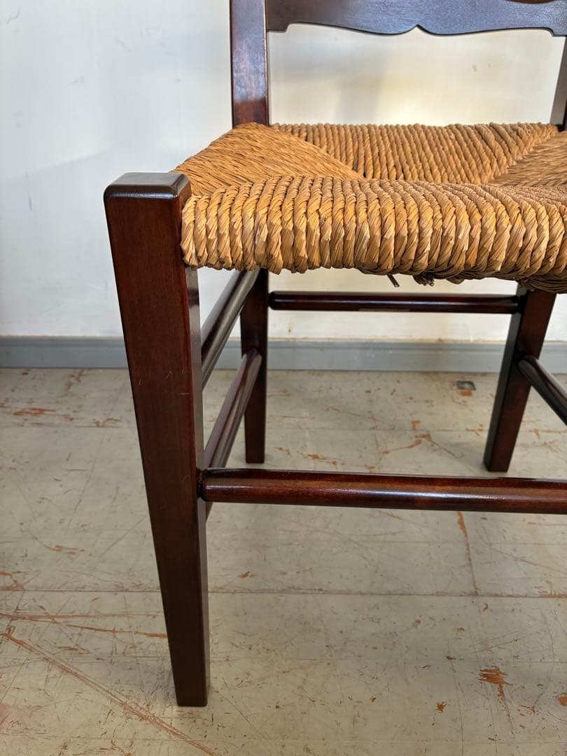 松本民芸家具 517型ラッシチェア ラダーバック バーナードリーチ 柳