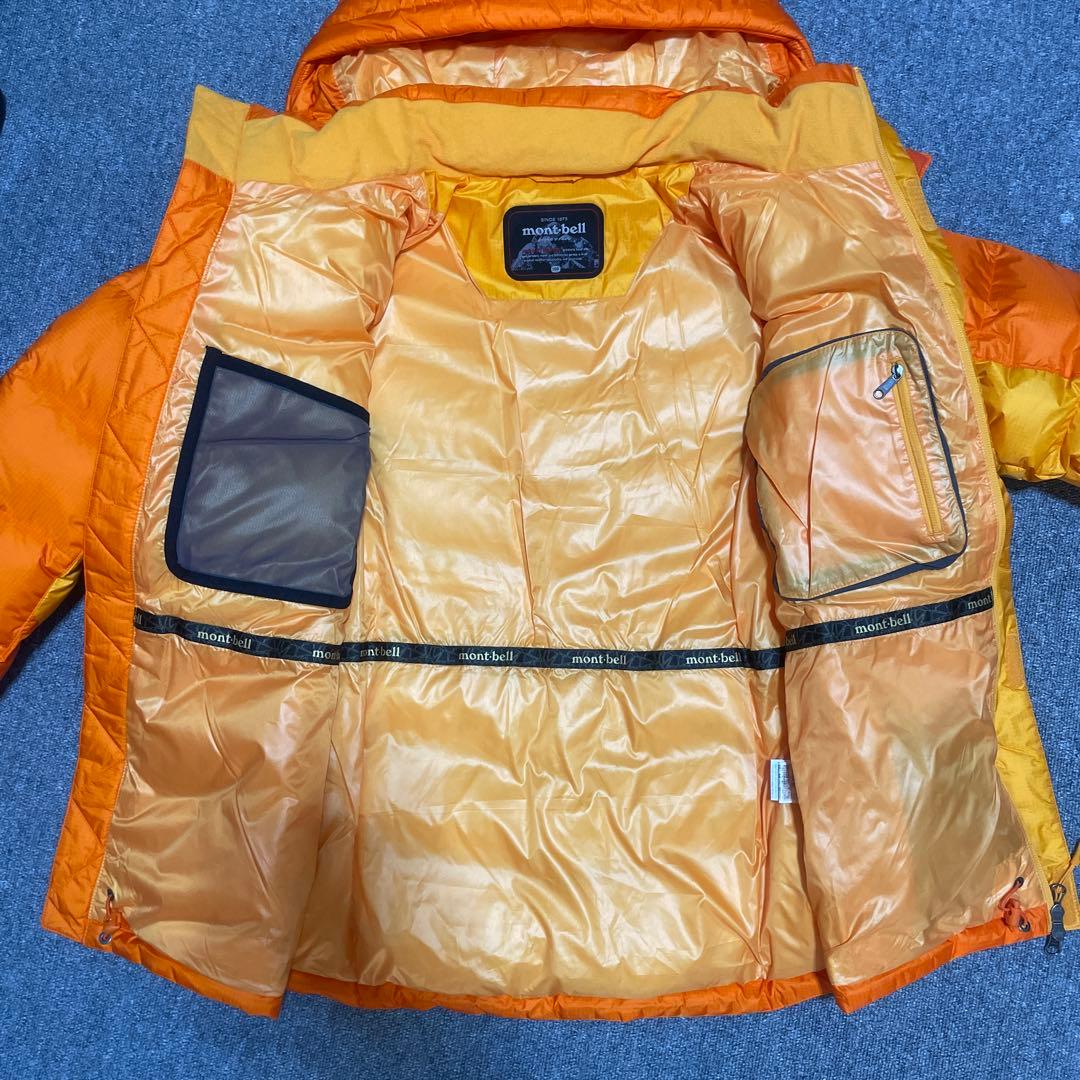 モンベル ウィンドストッパー EX 700+ ダウンジャケット オレンジ