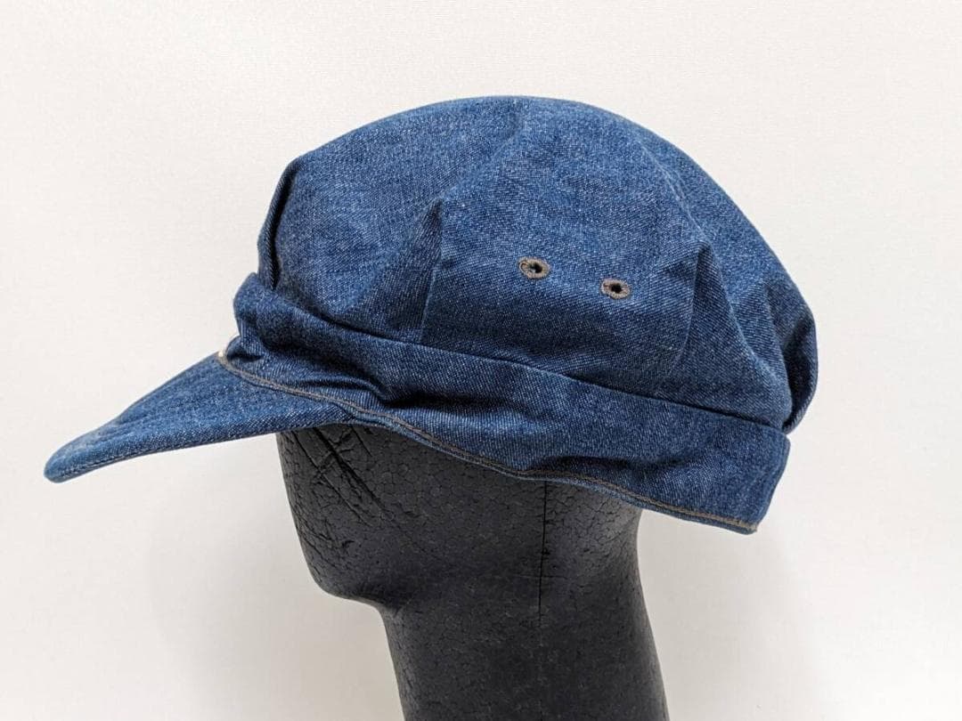 ウエアハウス×リー/デニムキャスケット/サイド鳩目/裏地ステンシル/SIZE L
