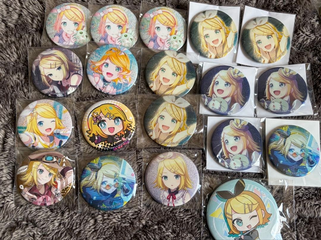プロセカ 鏡音リン グリッター缶バッジ グリ缶 セット - メルカリ