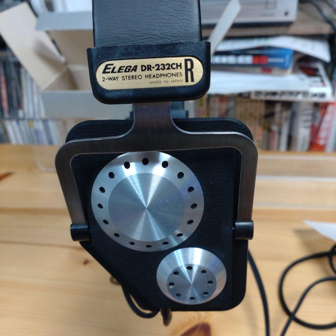 エレガ elega dr 232ch ステレオヘッドフォン レトロ