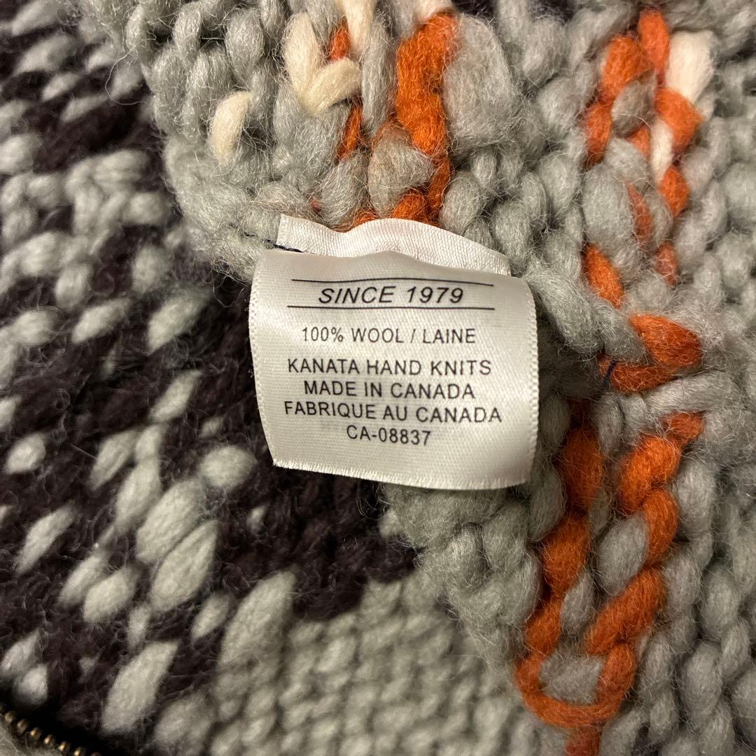 カナダ製 KANTA Indian カウチンセーター SIZE36 肉厚 カナタ - メルカリ
