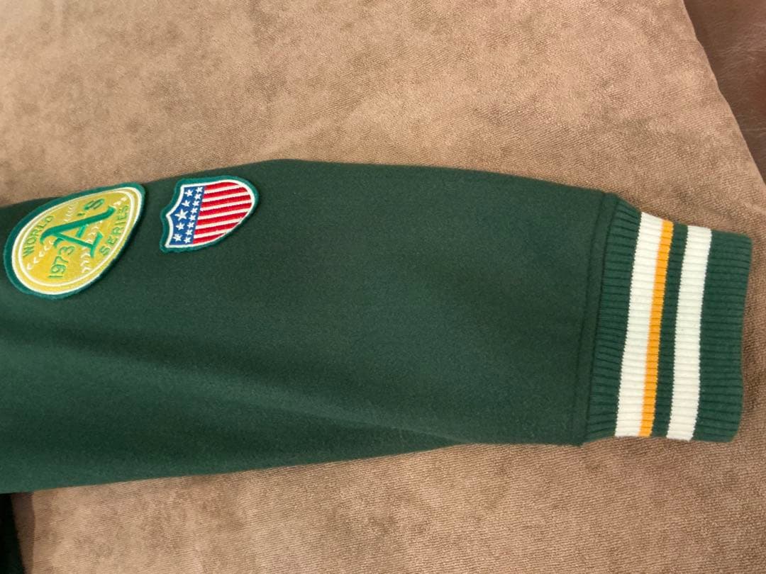 Oakland Athletics スタジャン ダークグリーン Oakland Athletics