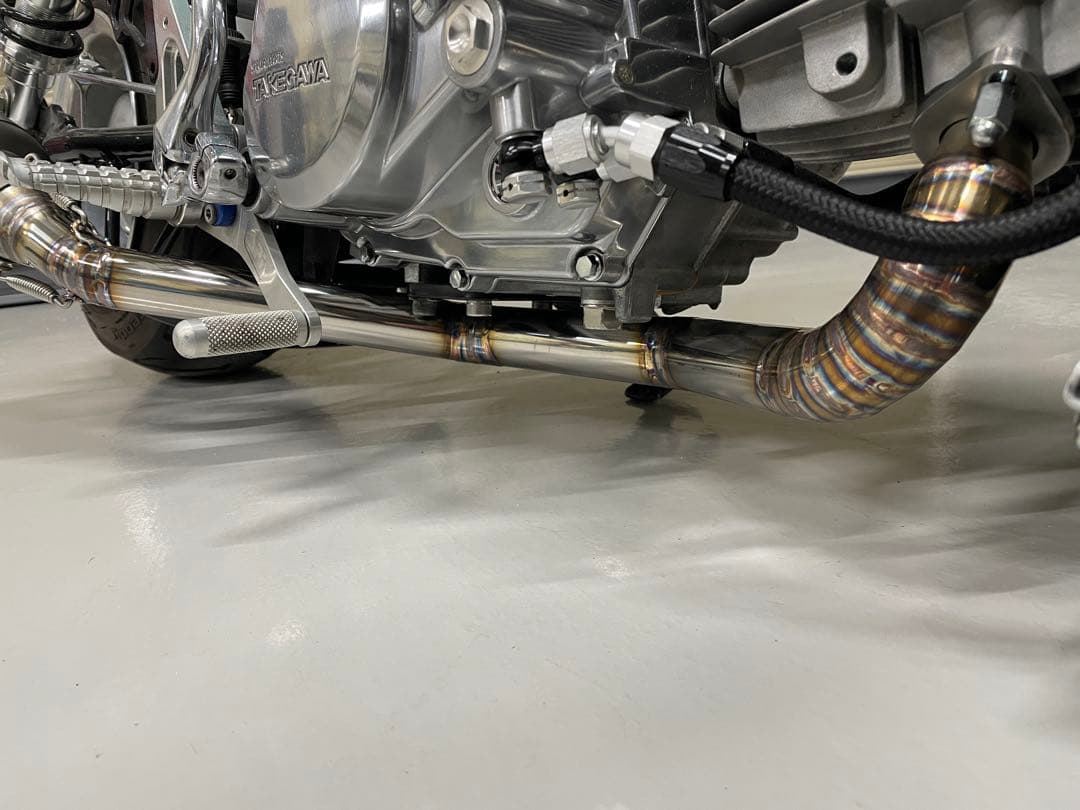 モンキー ゴリラ ワンオフマフラー ステンレス 車高短用 バック