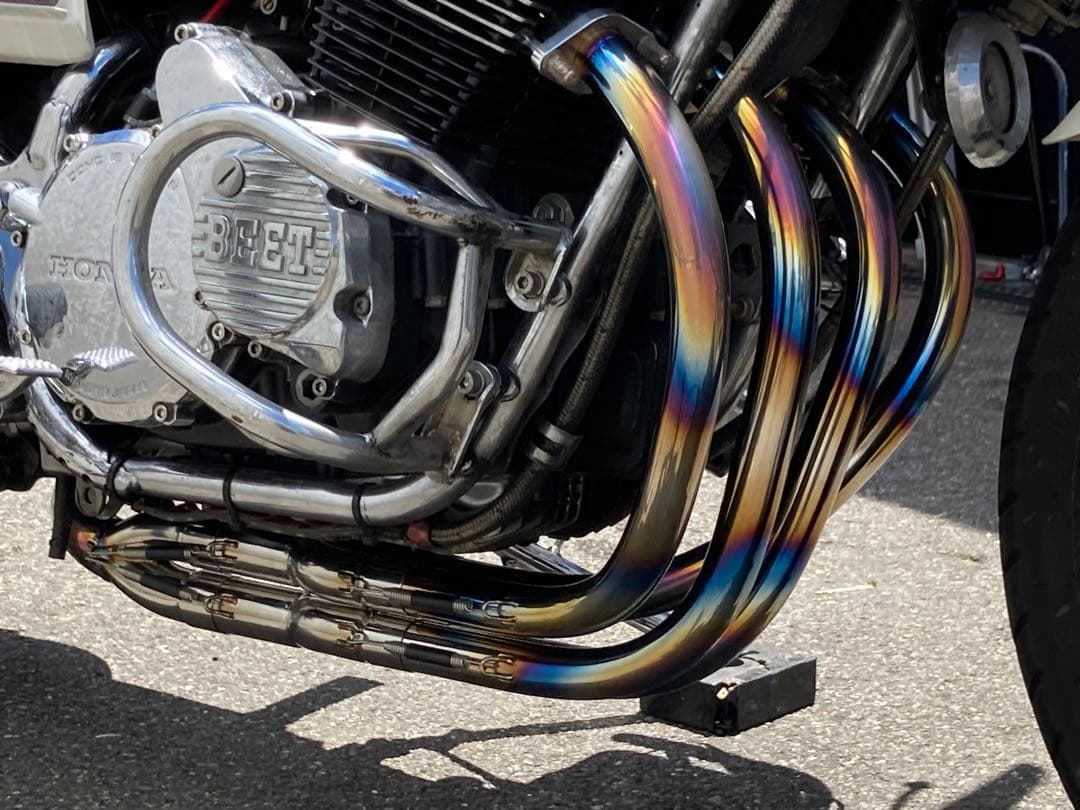 ホンダ CBX400F サタケ ステンレス手曲げマフラー 新型限定 - メルカリ