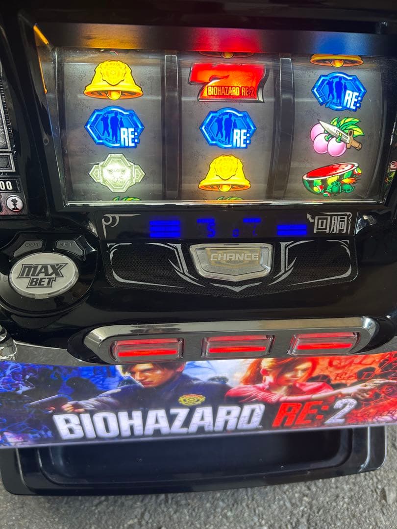 パチスロ 実機 SバイオハザードRE:2 家庭用改造済み 送料込み バイオ