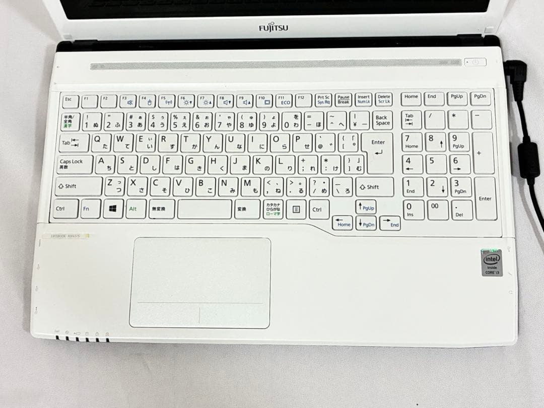 富士通ノートPC ホワイト LIFEBOOK AH45/S FMVA45SWP