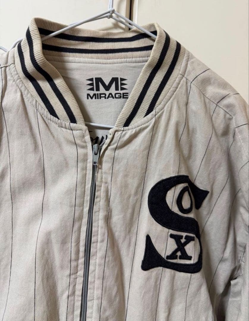 ヴィンテージ 90s Mirage リバーシブル ホワイトソックス スタジャン
