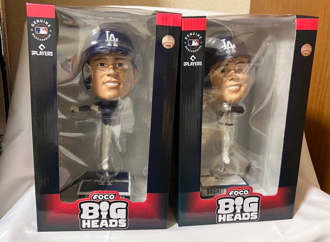 大谷翔平 ドジャース 9.5インチ　ボブルヘッド　世界限定1万個　 2体セット 楽天市場】大谷翔平 ボブルヘッド シリアルナンバー入り9.5インチ