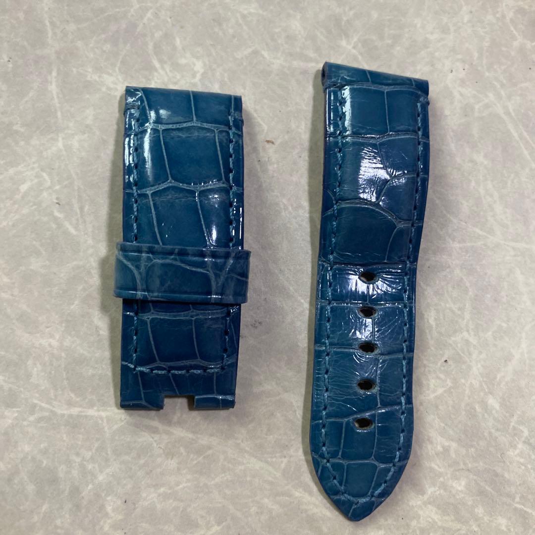 正規品 PANERAI 腕時計 ベルト 新品未使用 水色 ブルー レザー 本革