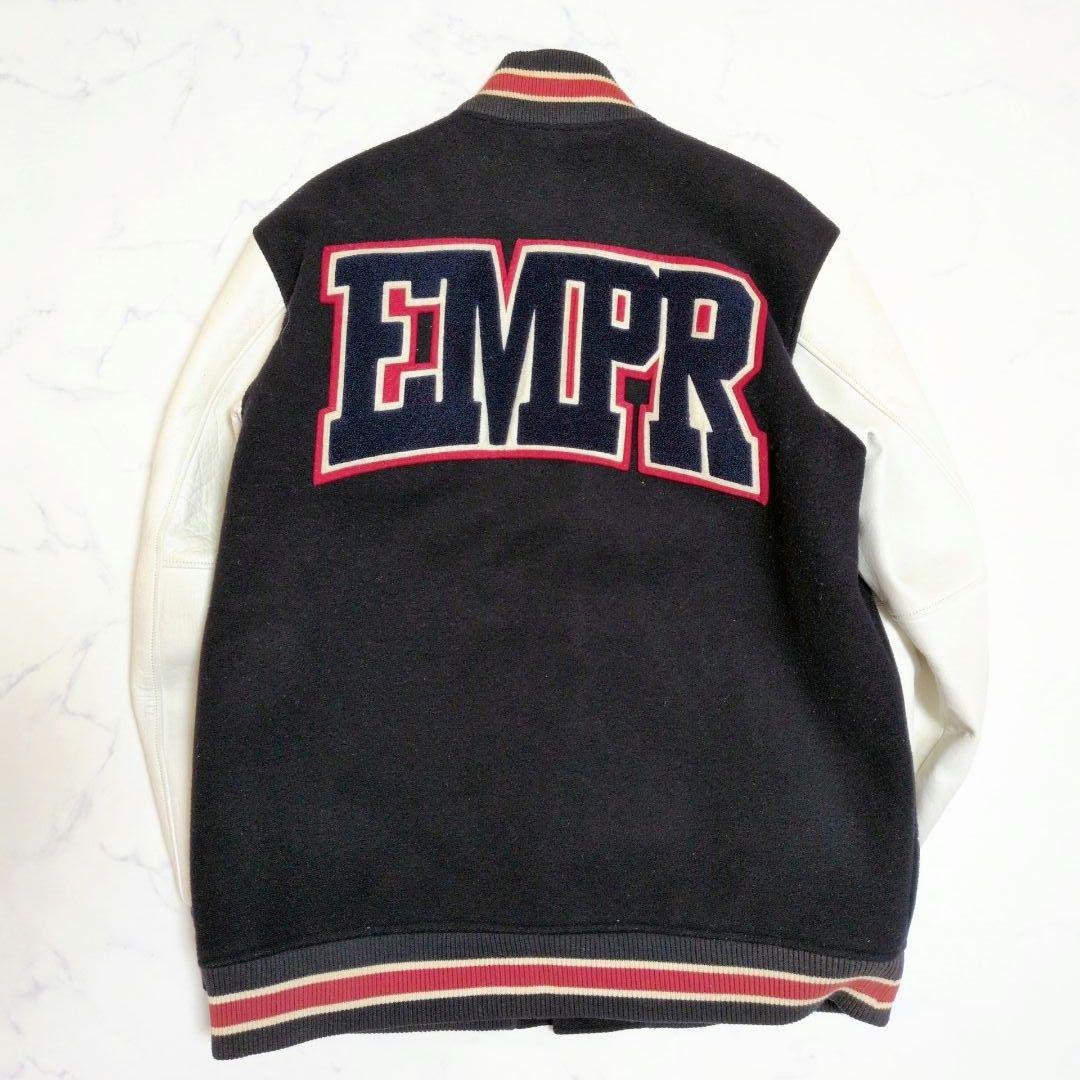 エンパイア スタジャン 切替 カウレザー キルティング ワッペン