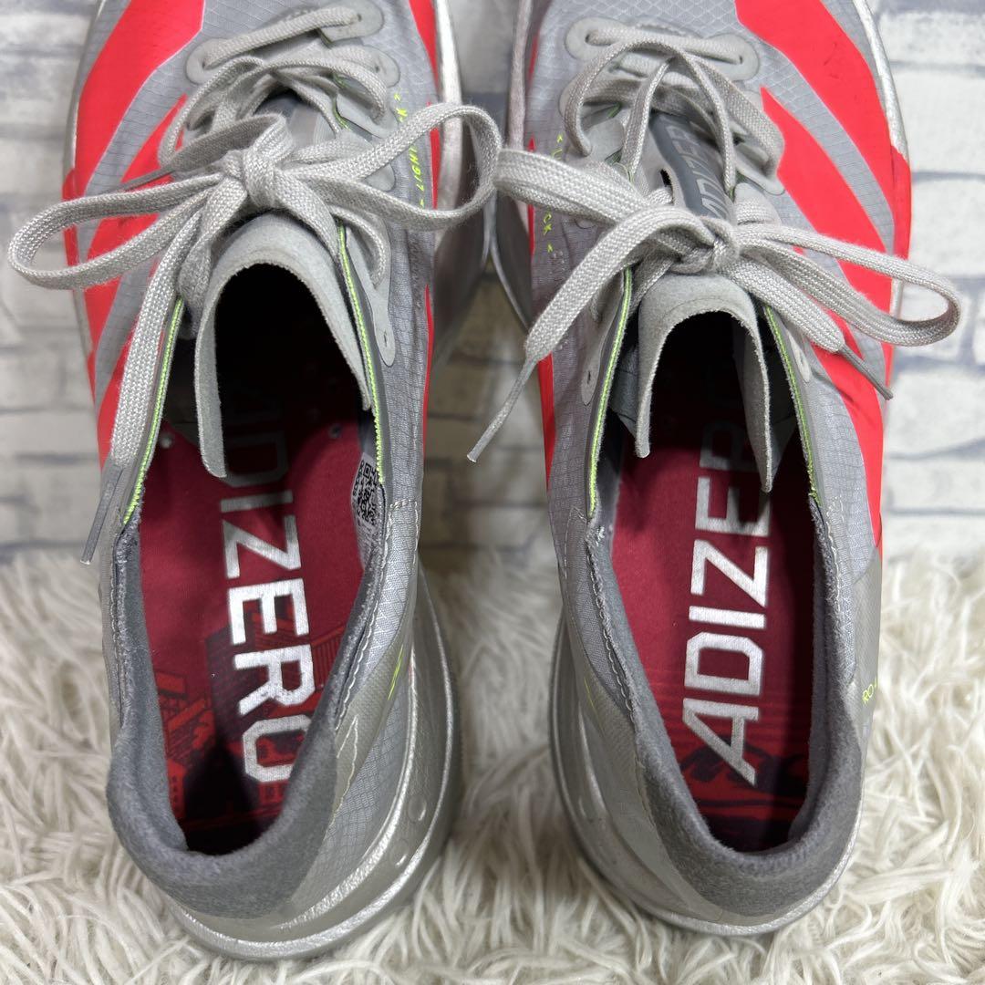 adidas adizero adios pro4 24.5cm シルバーレッド