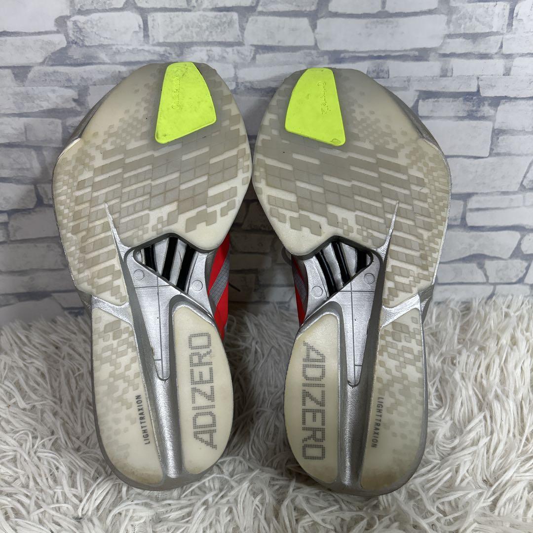 adidas adizero adios pro4 24.5cm シルバーレッド