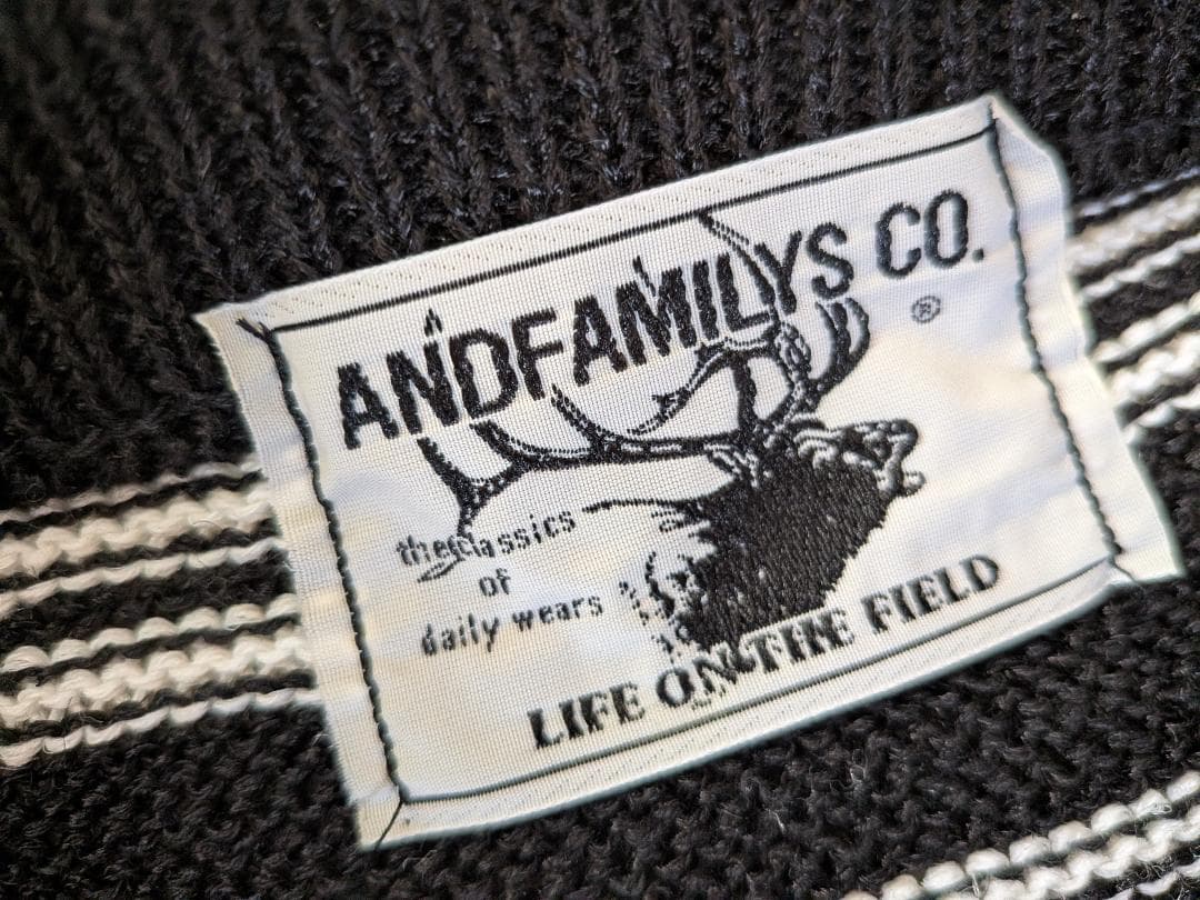 アンドファミリーズ スプリング フィールド セーター ジャガード