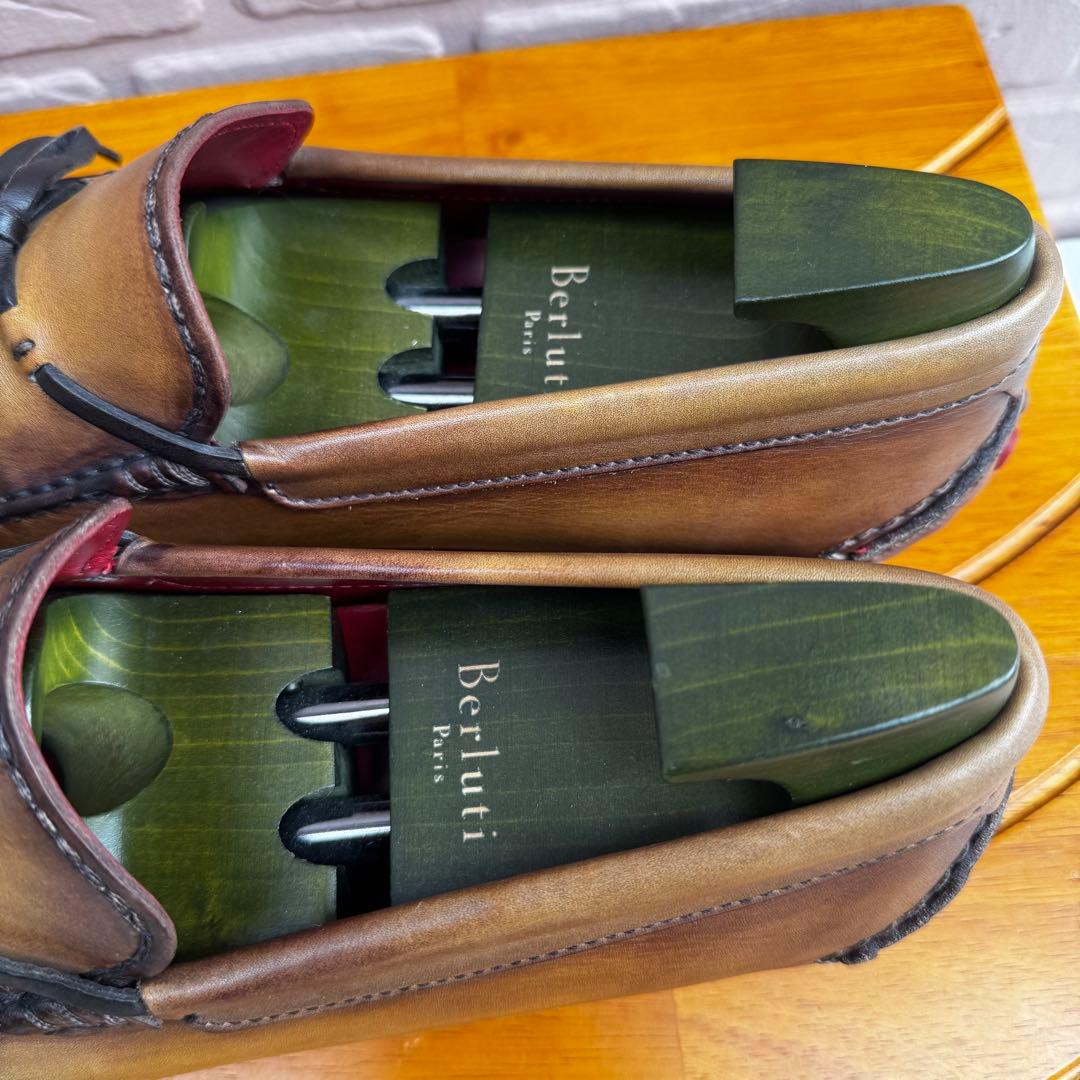 美品】 ベルルッティ カリグラフィ スクリットレザー ドライビング