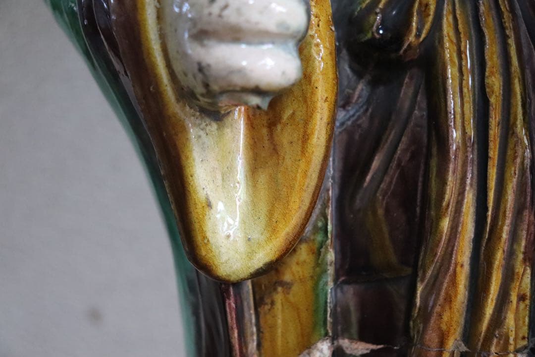 中国 清時代初期 三彩持笛少女像 アンティーク 送料込み0207 - メルカリ