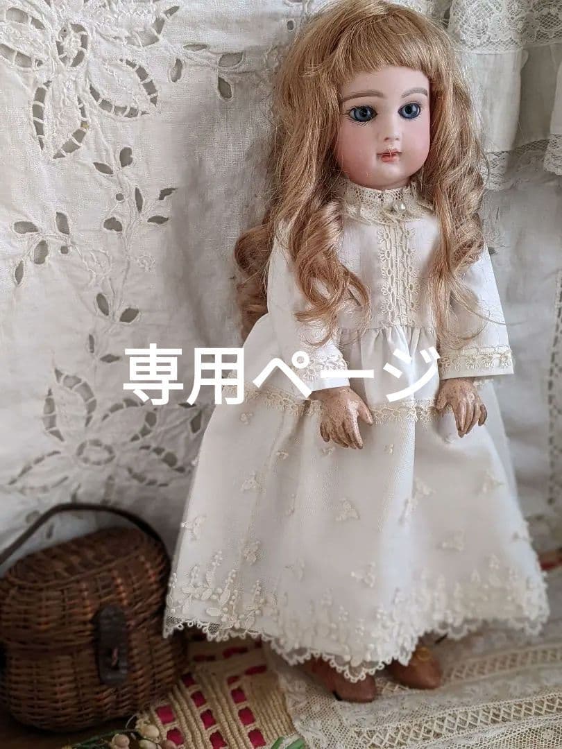 k】アンティークビスクドール用のワンピース - メルカリ