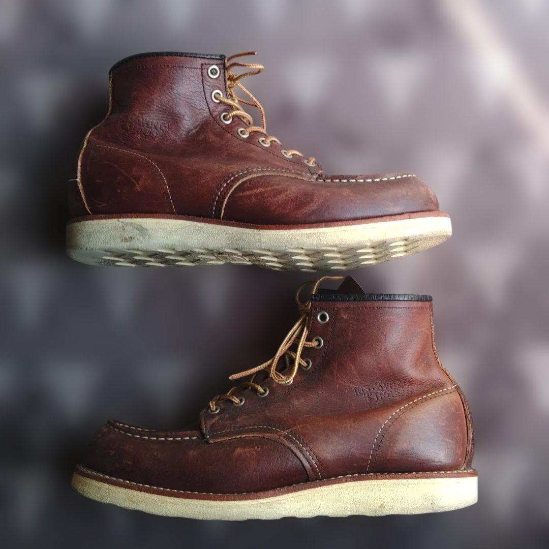 RED WING 廃盤8138 ブラウンレザーブーツ(US9/27cm) - メルカリ