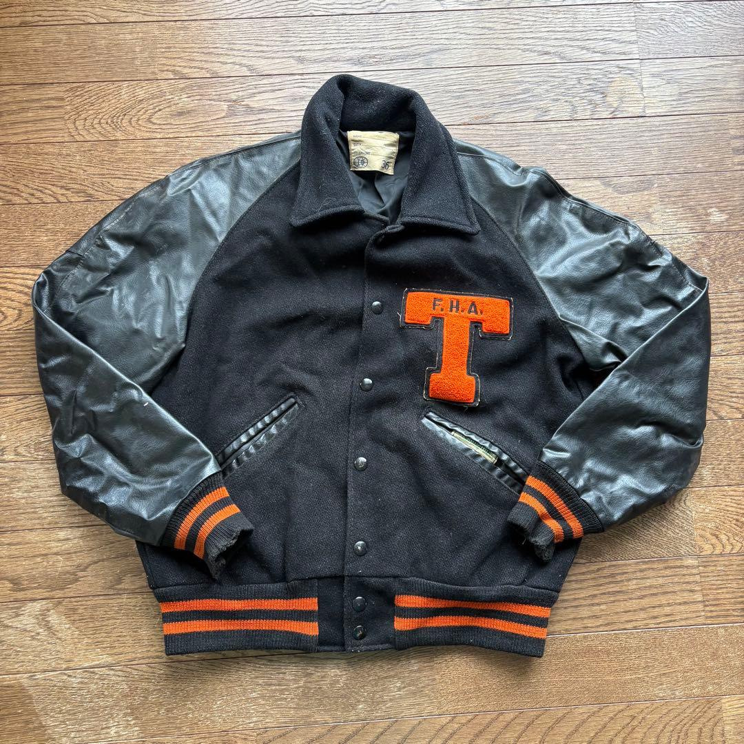 90's/90年代/DeLONG/デロング/スタジャン/黒/XL/ - メルカリ