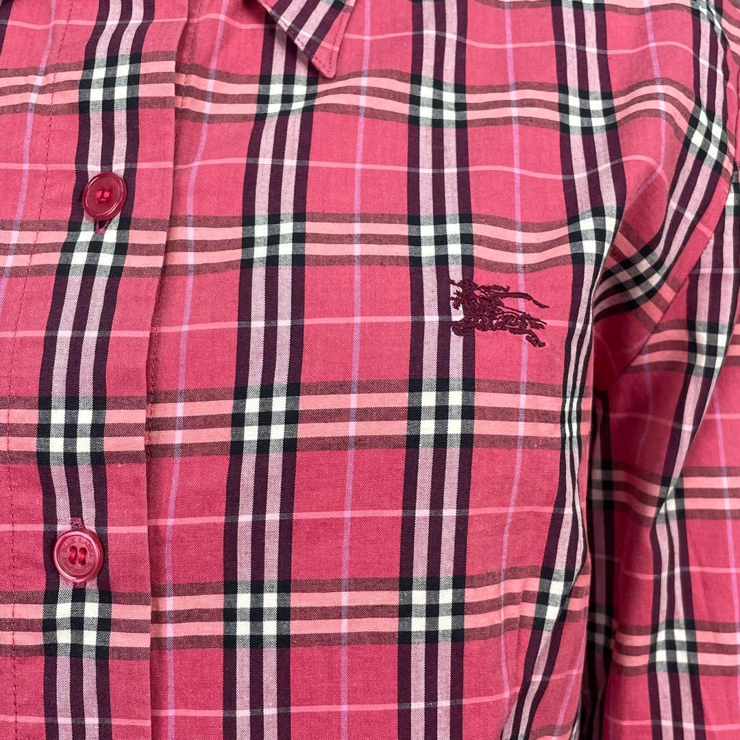 日本製 バーバリーブルーレーベル 長袖シャツ ブラウス ノバチェック柄