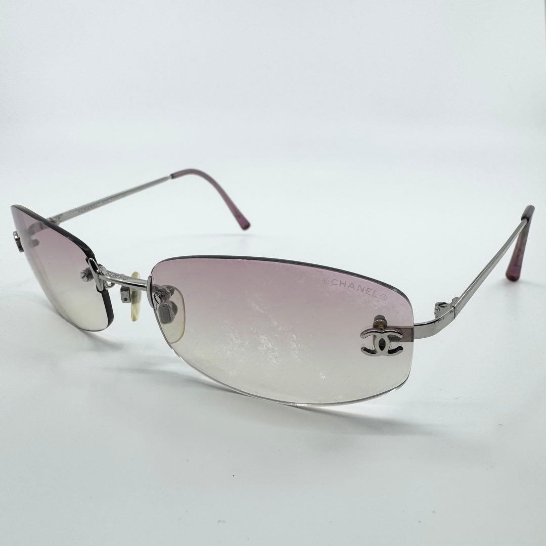 CHANEL シャネル サングラス 4002 ツーポイント ココマーク リムレス