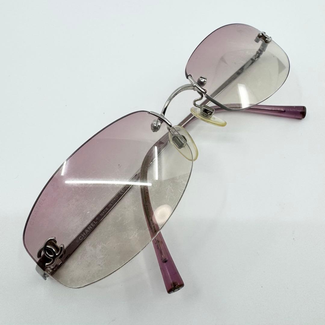 CHANEL シャネル サングラス 4002 ツーポイント ココマーク リムレス