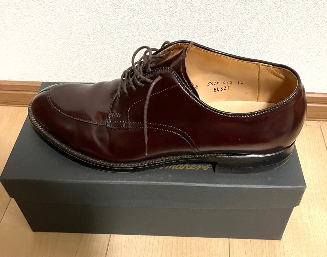 使用数回】オールデン バーガンディコードバン 54321 9ハーフD - メルカリ