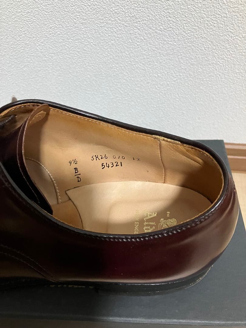 使用数回】オールデン バーガンディコードバン 54321 9ハーフD - メルカリ