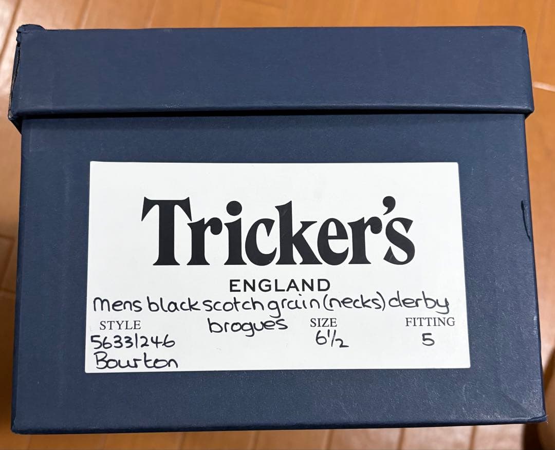 純正箱付】Tricker's Bourton 6 1/2 FIT5 black - メルカリ