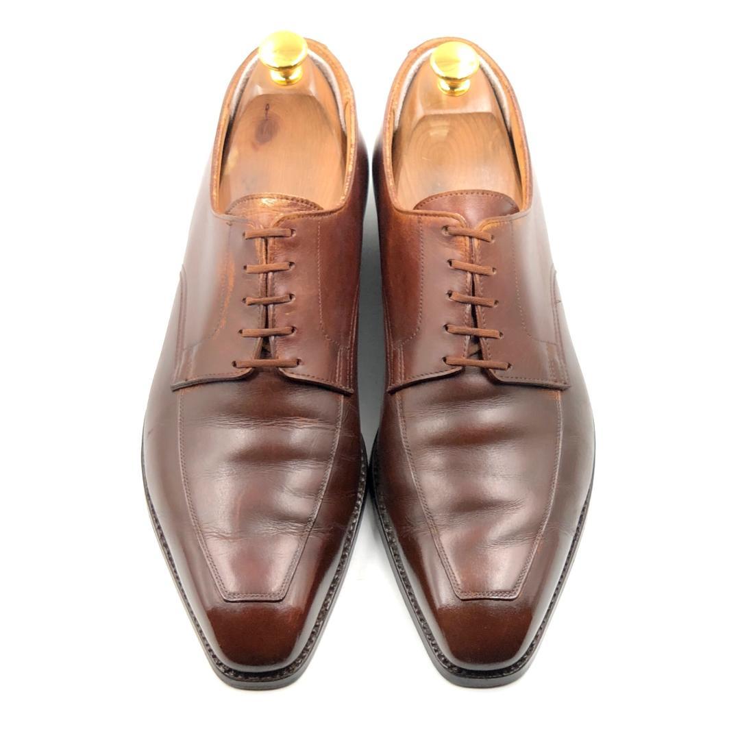 Crockett&Jones 26.5cm 8.5E Uチップ 外羽根 茶