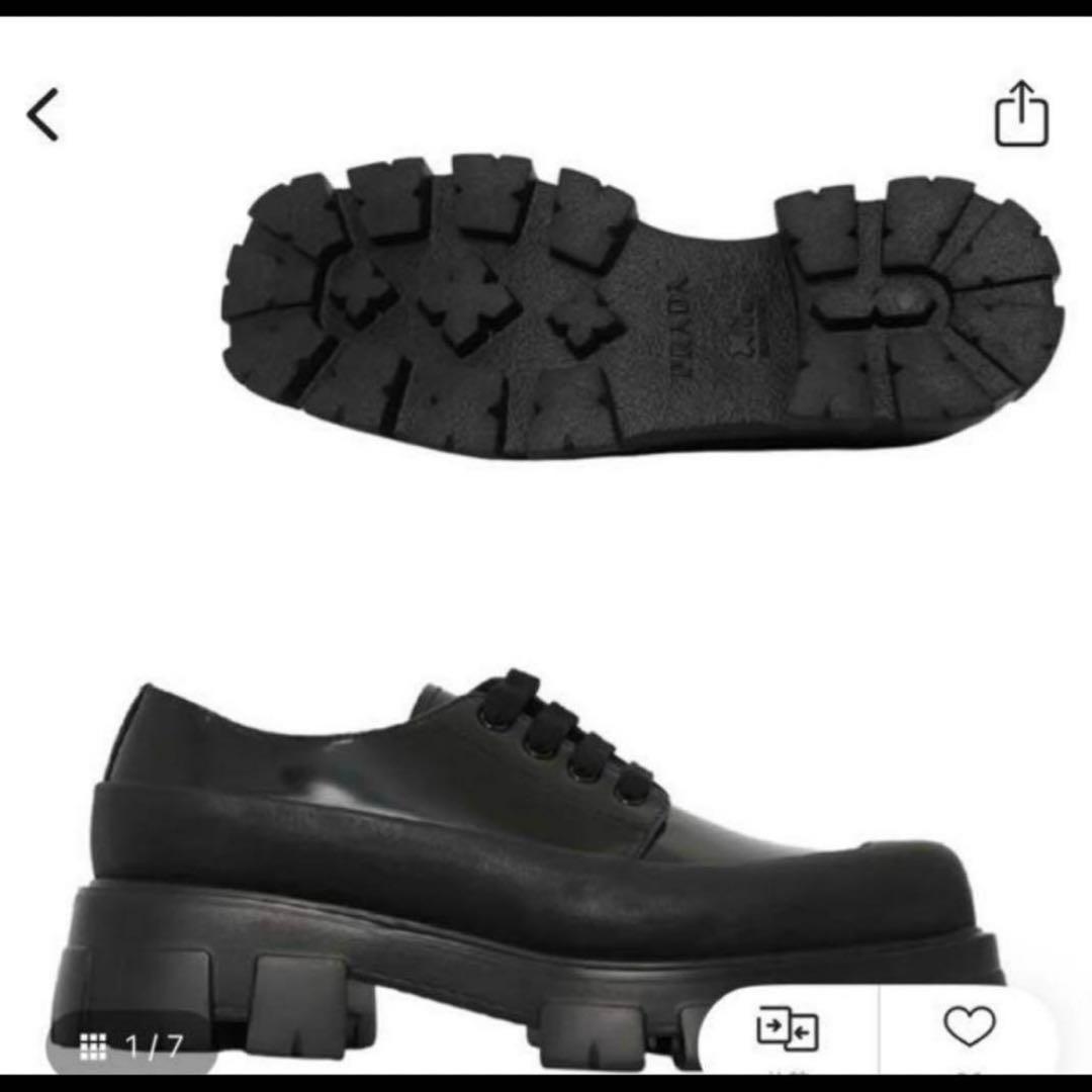 PRADA モノリス ダービー ラバーソール MONOLITH ラフシモンズ PRADA モノリス ダービー ラバーソール MONOLITH ラフシモンズ - メルカリ