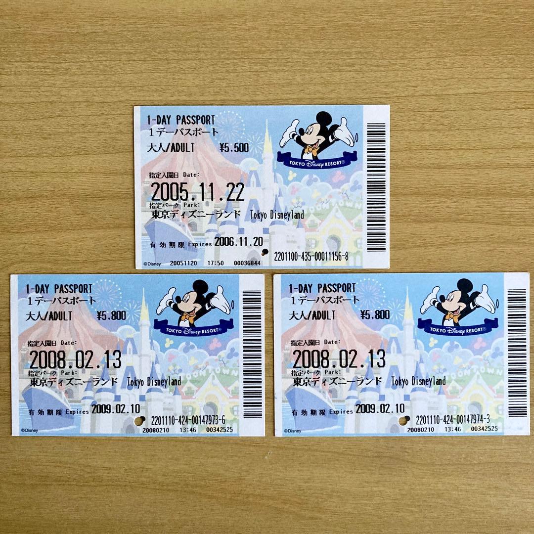 ディズニーランド25周年 ディズニーシー5周年 使用済チケット 6枚