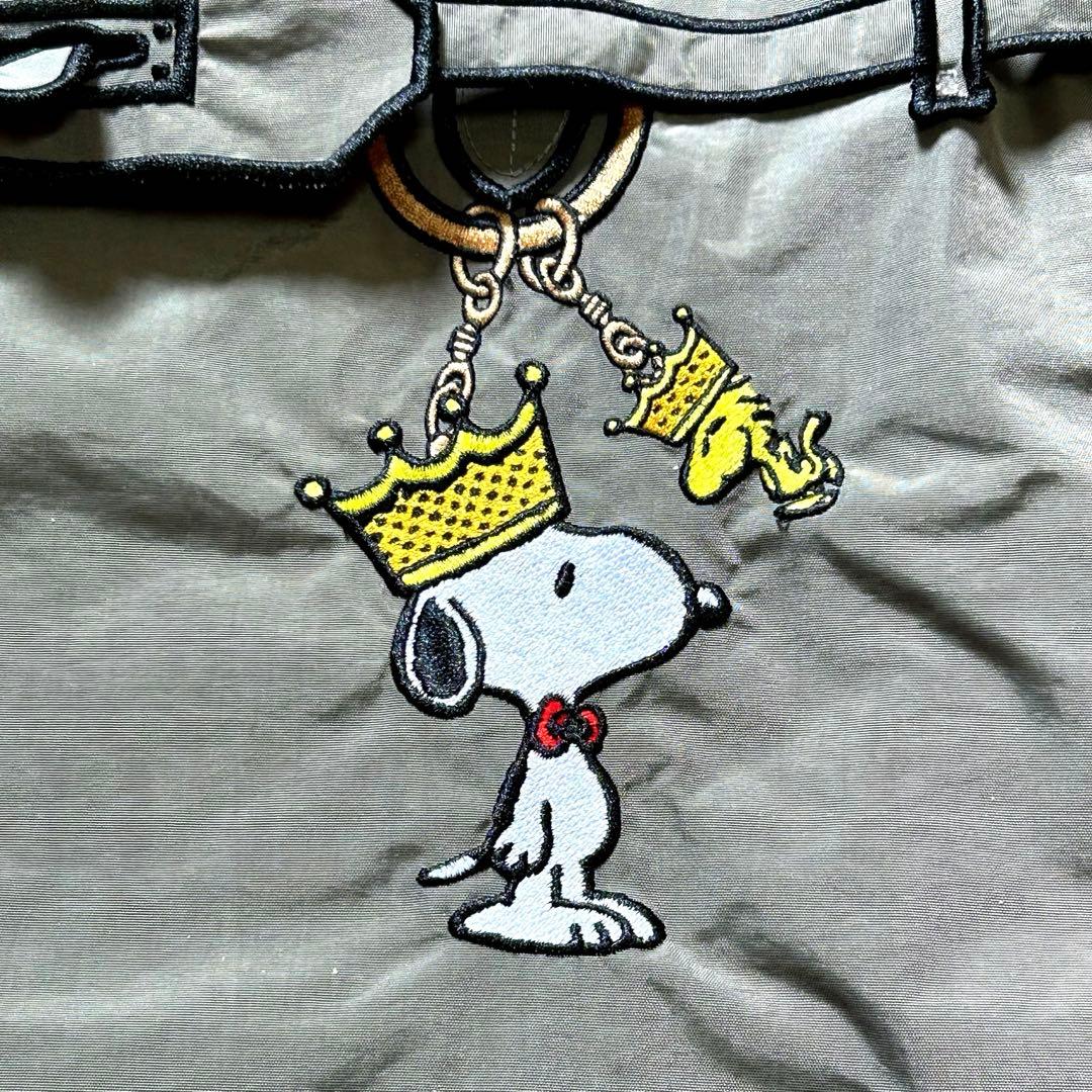 ラクゼットスヌーピー 刺繍トートバッグ L グレー - メルカリ