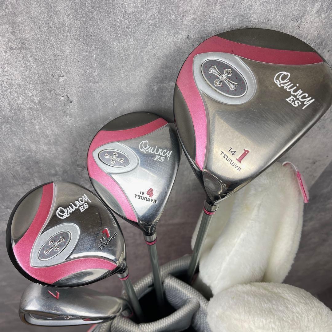 Quincy クインシーES レディース ゴルフクラブ7本セット つるやゴルフ
