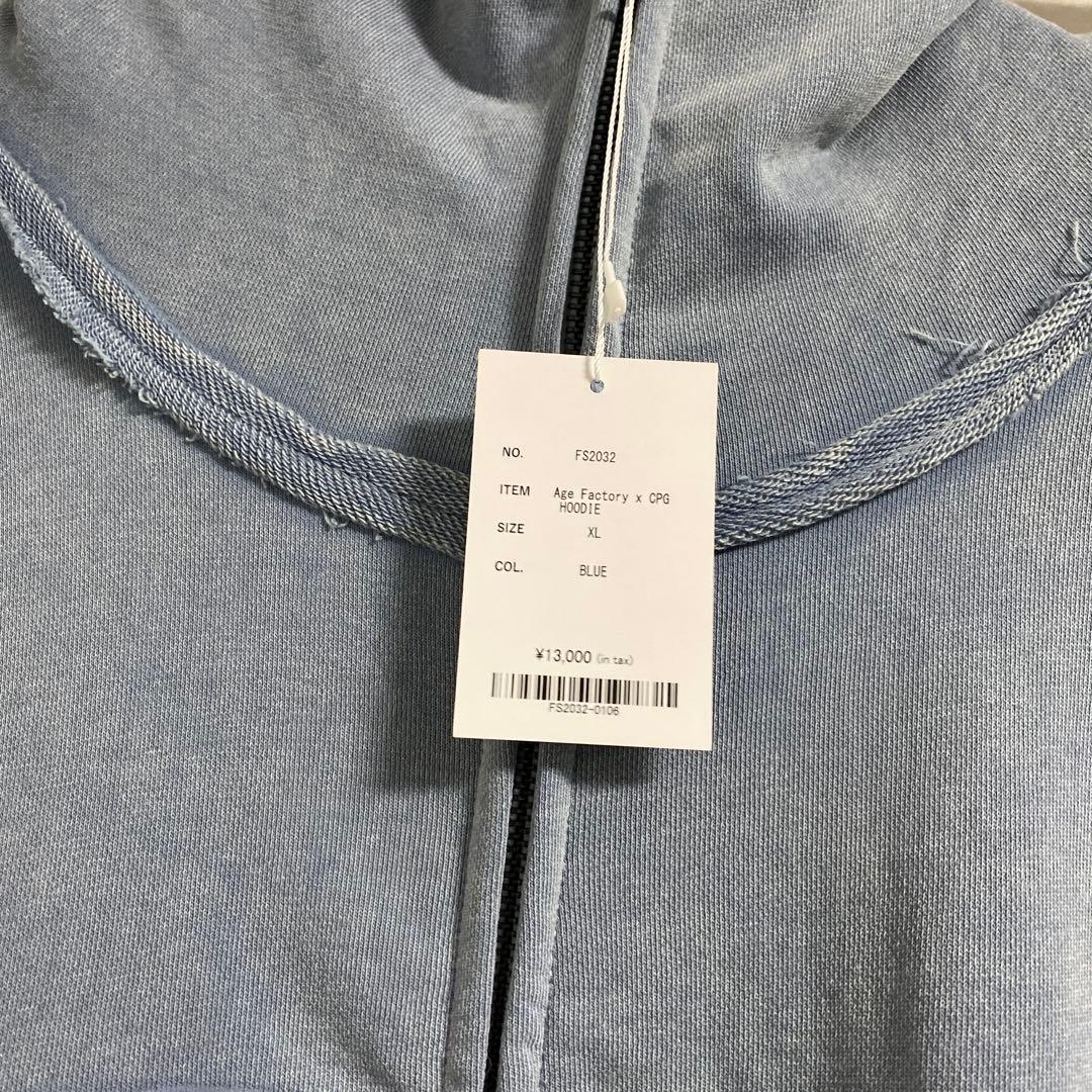 Age Factory × CPGコラボ パーカー ブルー XL - メルカリ