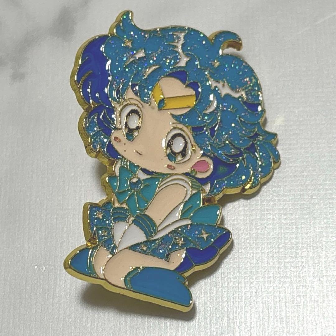美少女戦士セーラームーン セーラーマーキュリー ピンバッジ ラメ入り